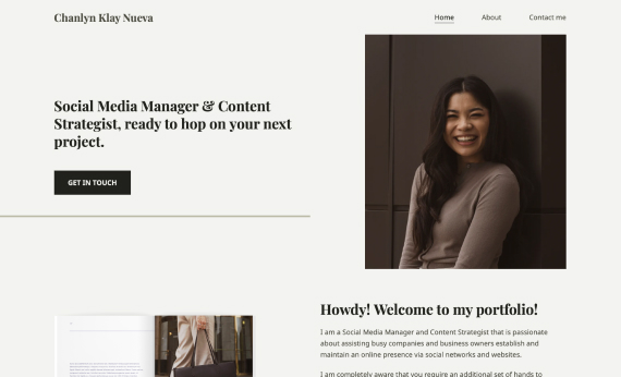 The portfolio website of Chanlyn Klay Nueva,social media manager and content strategist.